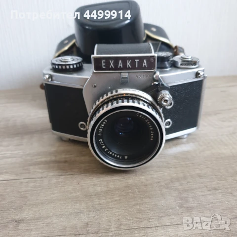 Фотоапарат Exakta_vx1000 с обектив Carl Zeiss Jena Tessar, снимка 2 - Антикварни и старинни предмети - 51325794