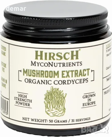 Hirsch Organic Cordyceps Sinensis екстракт на прах 50 г