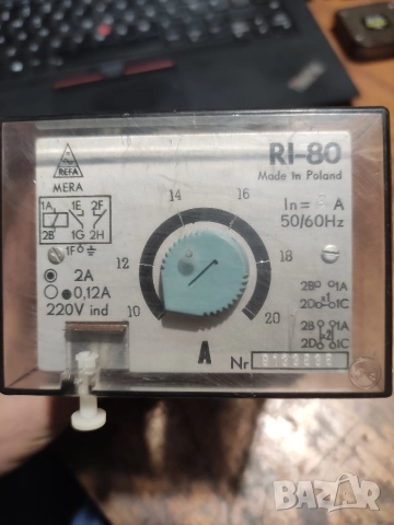 Ново токово реле RI-80 MERA REFA (Полша) , снимка 4 - Резервни части за машини - 52975938