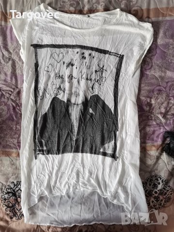 Бяла дамска туника, снимка 1