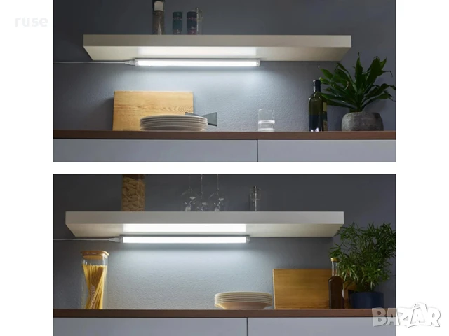 НОВИ! LED лампа за вграждане 3 цветни тона 54,7см ДВА цвята