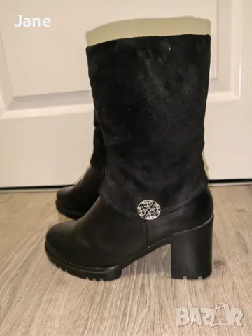 Черни боти 38 номер, снимка 4 - Части - 49035753