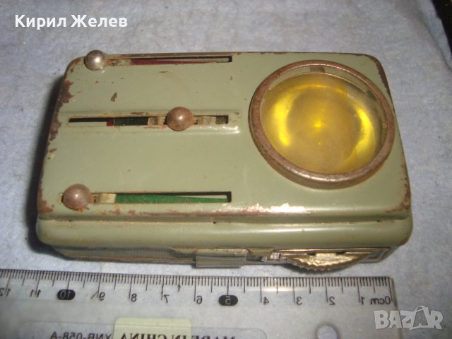 СТАРО СИГНАЛНО МЕТАЛНО РЯДКО РЕТРО БДЖ ФЕНЕРЧЕ с 4 ЦВЯТА 32189, снимка 3 - Антикварни и старинни предмети - 38276962