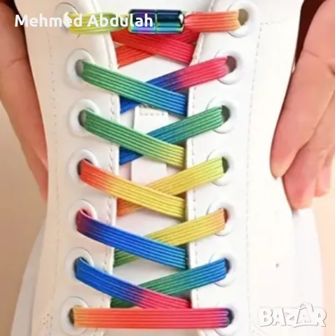Различни цветове еластични връзки за обувки , снимка 6 - Други - 47864973