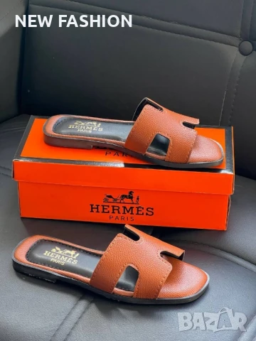 Дамски Чехли ⚡ Hermes , снимка 6 - Чехли - 51298692
