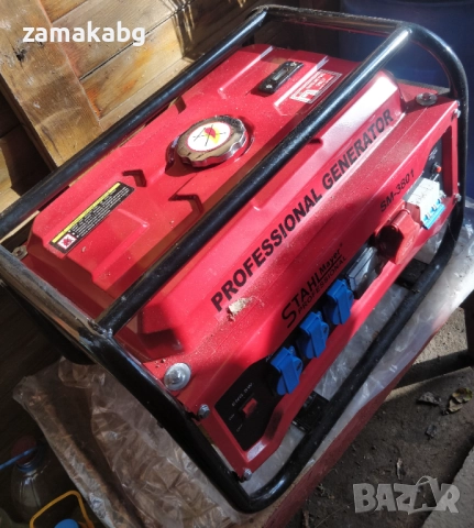 Трифазен Четиритактов Генератор За Ток 3,8KW – Агрегат Stahlmayer , снимка 3 - Други машини и части - 52570782