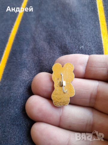 Стара значка мечето Миша #6, снимка 3 - Колекции - 37248384