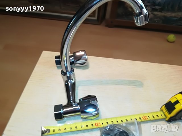 СМЕСИТЕЛ ЗА СТЕНА С ДВЕ ВРЪТКИ 0505231630, снимка 2 - Смесители - 40602333