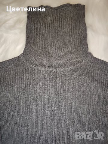 Дамско сиво поло от акрил размер XS/S  34/36 LA REDOUTE Creation цена 14.00 лв., снимка 3 - Блузи с дълъг ръкав и пуловери - 42654467