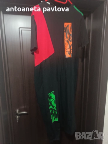 Макси рокля -туника в свежи цветове, снимка 5 - Рокли - 41405762