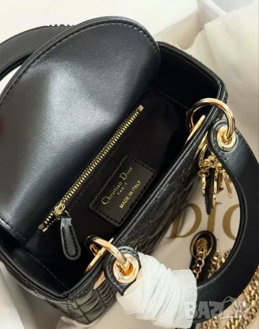 Christian Dior Дамска чанта, кожа, снимка 6 - Чанти - 56403443