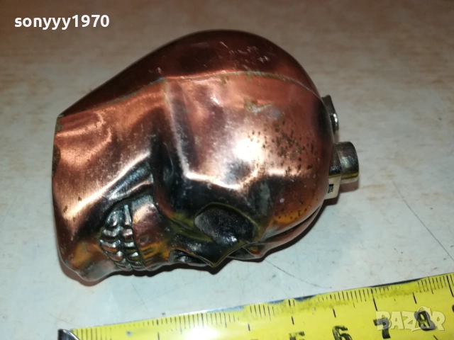 ЧЕРЕП-МЕТАЛНА ЗАПАЛКА-ВНОС SWISS 0709251635, снимка 3 - Колекции - 51633861