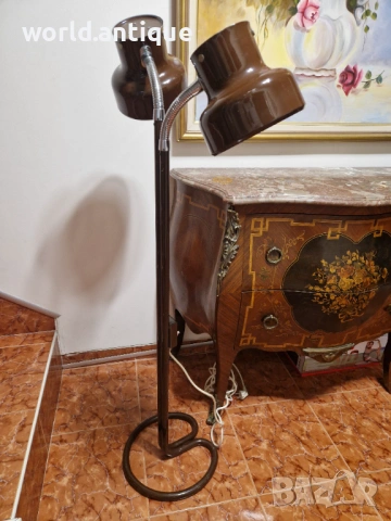 Уникална рядка антикварна шведска подова лампа , снимка 6 - Антикварни и старинни предмети - 53932629