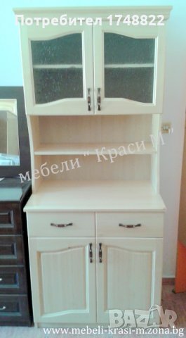 Бюфет двойка със старинни дръжки, снимка 2 - Секции и витрини - 25804513