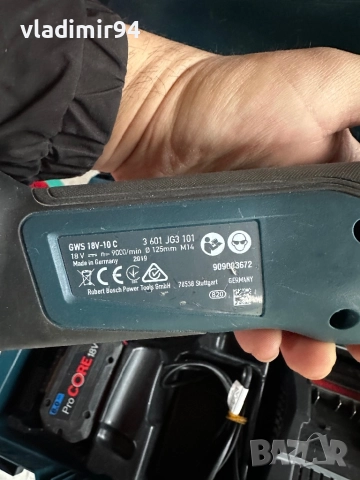 Bosch GWS 18V-10 C ъглошлайф, снимка 5 - Ъглошлайфи - 52898450