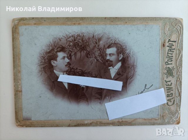 Снимка на Гоце Делчев стара на картон фотография оригинална с подпис