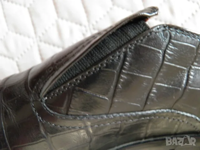 Bata оригинални мъжки черни обувки от естествена кожа, снимка 6 - Официални обувки - 56188037