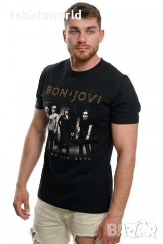 Нова мъжка тениска с дигитален печат на музикалната група BON JOVI, снимка 7 - Тениски - 27833190