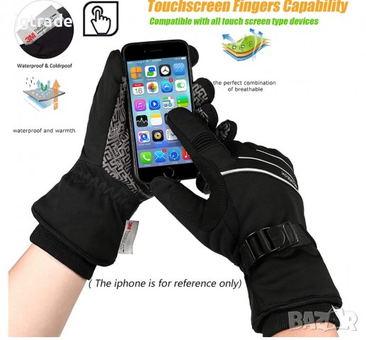 ПРОМО! BIKINGMOREOK - Унисекс зимни спортни ръкавици - 3M до -30 градуса - тъчскрийн, снимка 5 - Ръкавици - 38181591