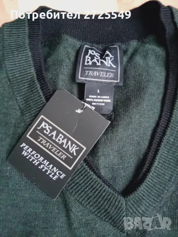 100% Merino нов пуловер Л размер, снимка 6 - Пуловери - 47700739