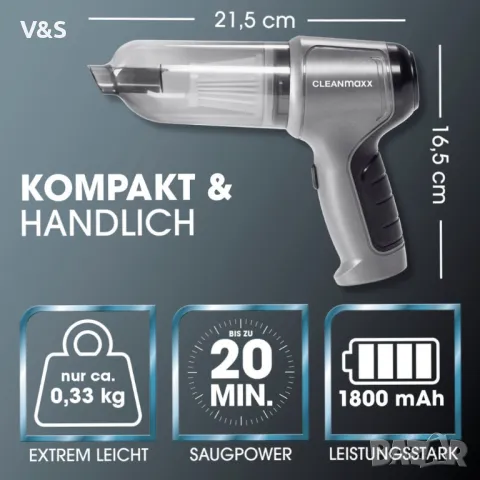 Нова Безжична Мини Прахосмукачка 3 в 1 - PC, Клавиатура, Авто Чистене, снимка 5 - Прахосмукачки - 48221857
