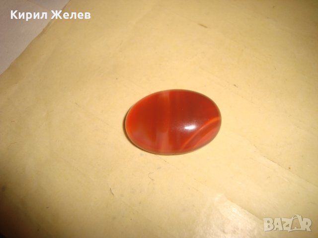 ГОЛЯМ ЮВЕЛИРНО ШЛИФОВАН КАРНЕОЛ КАБОШОН за ВГРАЖДАНЕ в ПРЪСТЕН БИЖУ 24317, снимка 2 - Други - 35596753