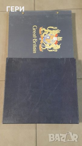 Албум марки Великобритания с първата напечатана марка, снимка 3 - Филателия - 42911624