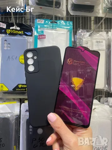 Samsung A35 Силиконов кейс+5D OG стъклен протектор, снимка 2 - Калъфи, кейсове - 47896374