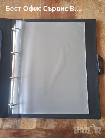 папка за документи класьор черна с 4 ринга със затваряне тип велкро , снимка 4 - Ученически пособия, канцеларски материали - 53380477