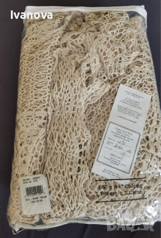 Винтидж покривка на една кука, нова, снимка 6 - Покривки за маси - 53251729