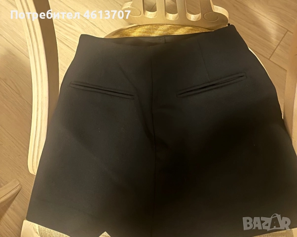 Zara черна къса пола , снимка 3 - Поли - 51946901
