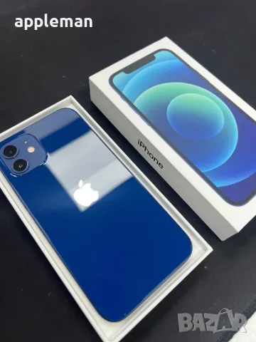 Apple iPhone 12 64GB Blue 100% Батерия като нов