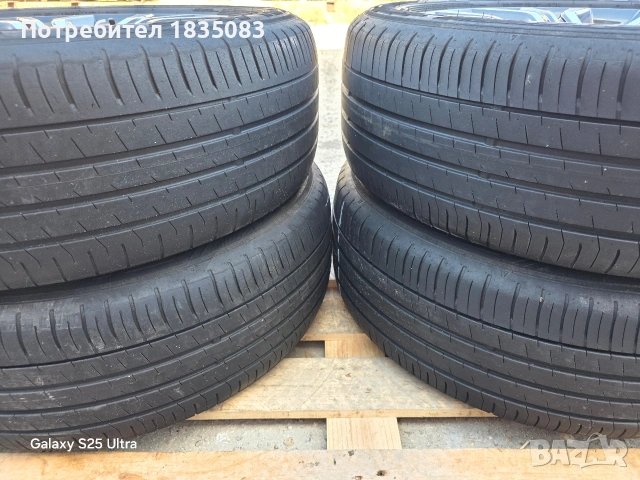 Лети джанти 18ки 5х114.3 Mitsubishi + летни гуми 225/55/18 Falken, снимка 12 - Гуми и джанти - 54012747