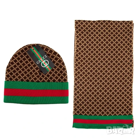 шапка и шал dolce gabbana calvin klein emporio armani gucci , снимка 11 - Шапки - 51394473