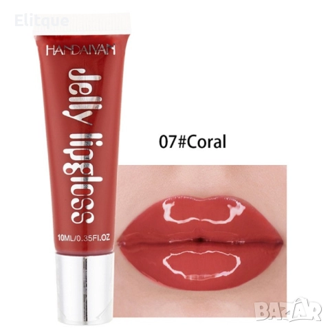 Овлажняващ цветен гланц за устни Jelly Gloss Lip HANDAIYAN, снимка 11 - Други - 52830806