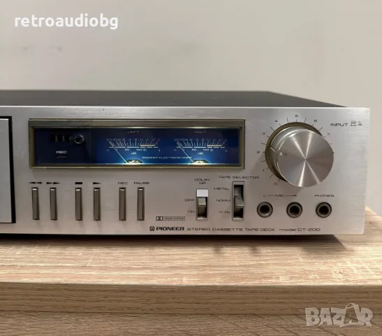 🔈Ретро дек PIONEER CT-200 - Профилактиран🔈, снимка 3 - Декове - 56337019