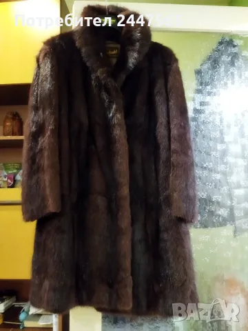 Кожено палто от норка , снимка 4 - Палта, манта - 56024381
