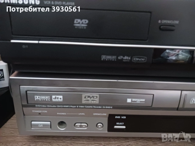 Лот combo dvd vhs player, снимка 2 - Плейъри, домашно кино, прожектори - 53084501