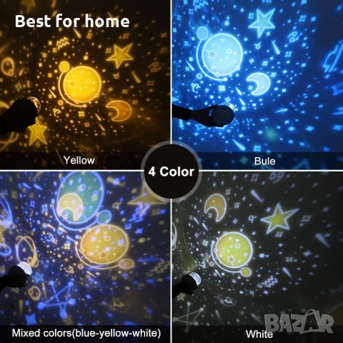 DreiWasser Звездно небе Проектор, снимка 2 - Настолни лампи - 53174557