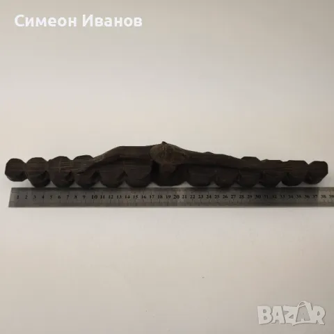 Стара африканска абаносова статуетка на барабанист #5885, снимка 13 - Антикварни и старинни предмети - 50244150