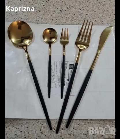 Комплект от 30 прибора за хранене, снимка 4 - Прибори за хранене, готвене и сервиране - 51597181