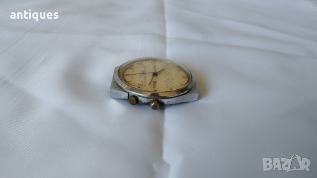 Мъжки механичен ръчен часовник - РАКЕТА / RAKETA - Календар, снимка 6 - Антикварни и старинни предмети - 38147907