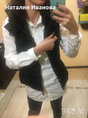 Топъл елек в тъмно кафяво