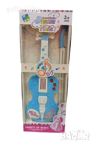 Детска играчка музикален инструмент - цигулка, снимка 2 - Музикални играчки - 47801623