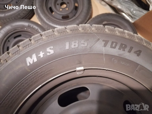 Зимни гуми SAVA с джанти 4 броя 14 цола 185 70 14 5х110 Опел Opel, снимка 4 - Гуми и джанти - 52794551