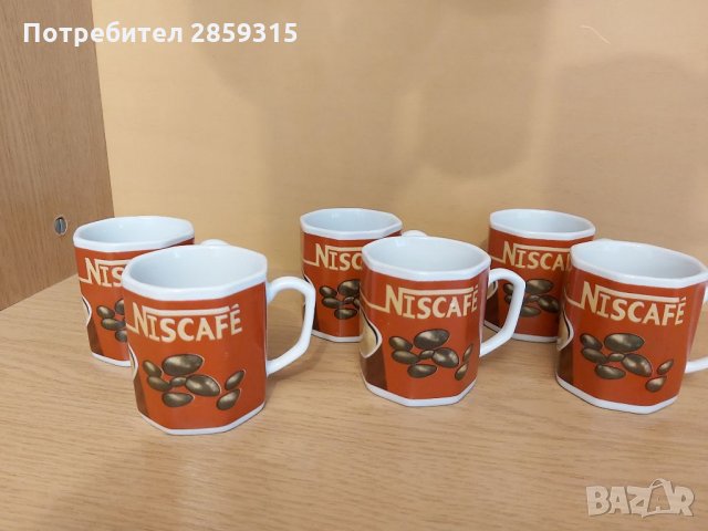 Страхотни червени чаши за кафе "Niscafe" - 6 броя комплект, снимка 2 - Чаши - 32047941