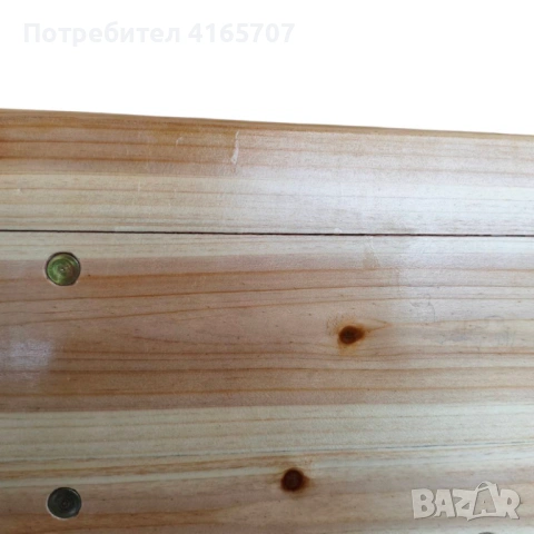 С ДЕФЕКТ - Сгъваем комплект градинска маса с 2 пейки - От чамово дърво - С ДЕФЕКТ виж снимките, снимка 3 - Градински мебели, декорация  - 53997408