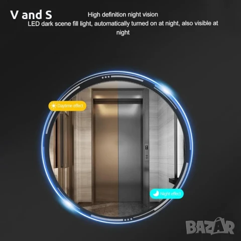 Видео Домофон Камера, 1080P HD Smart WiFi Видео Домофон с Широкоъгълно Нощно Видение, 2 Посочно Ауди, снимка 6 - Камери - 50738618