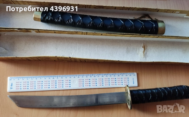 Къс декоративен меч Катана, незаточен, снимка 3 - Декорация за дома - 52484278
