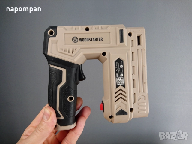 Електрически Акумулаторен Такер със Скоби и Пирони за Тапициране, снимка 3 - Такери - 52614429